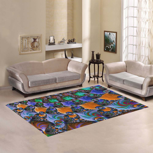 awesome fractal 33C Area Rug7'x5'