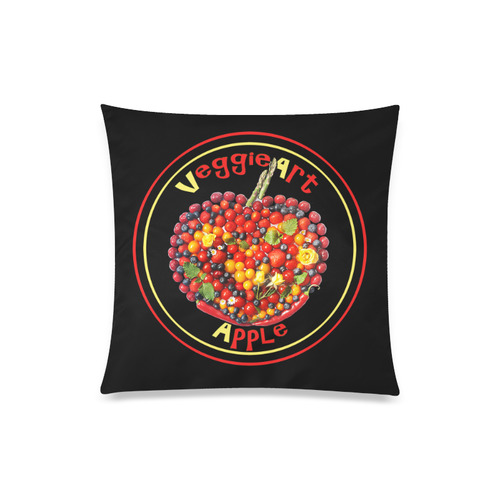 VeggieArt Apple Custom Zippered Pillow Case 20"x20"(One Side)