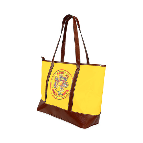 VeggieArt Power Flower Tote Handbag (Model 1642)