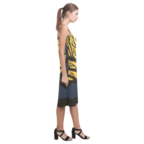 Spooky Tree (Yellow) Alcestis Slip Dress (Model D05)