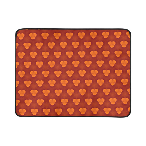 Drei Orange Kugel Beach Mat 78"x 60"