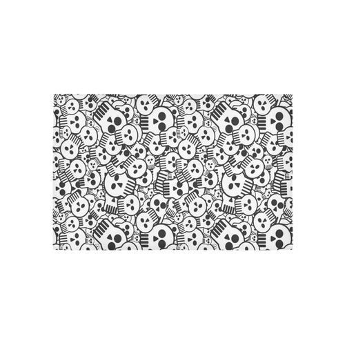 toon skulls Area Rug 5'x3'3''