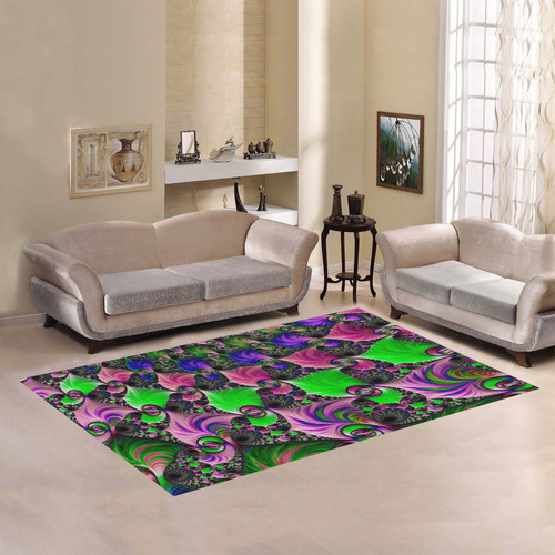 awesome fractal 33A Area Rug7'x5'