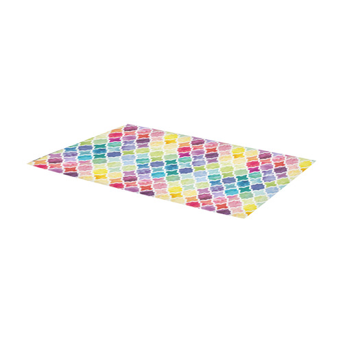 watercolor pattern Area Rug 7'x3'3''