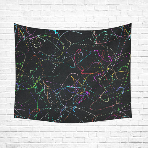 glowing in the dark Cotton Linen Wall Tapestry 60"x 51"