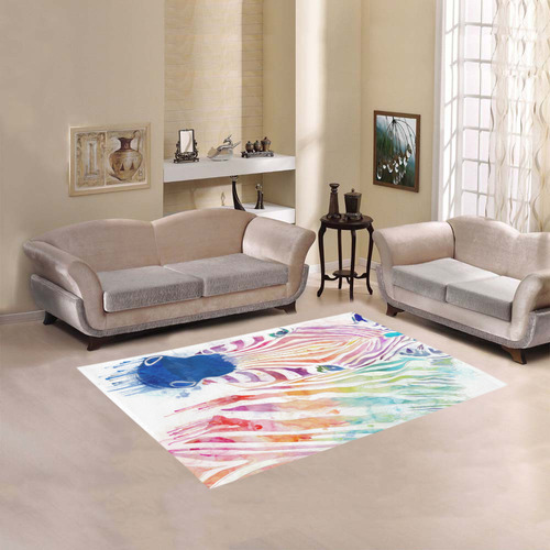 watercolor rainbow zebra