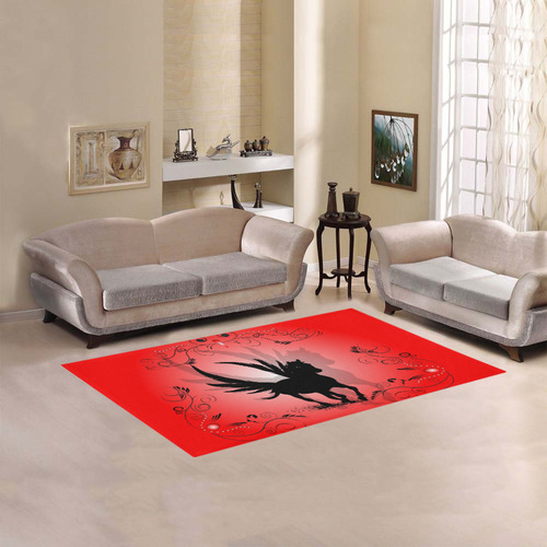 Pegasus silhouette Area Rug 5'x3'3''