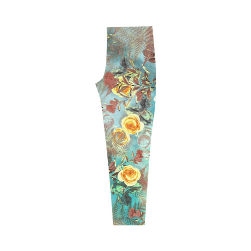 flowers 3 Capri Legging (Model L02)