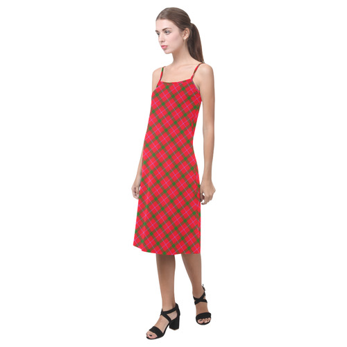 Holiday Plaid / Tartan Alcestis Slip Dress (Model D05)