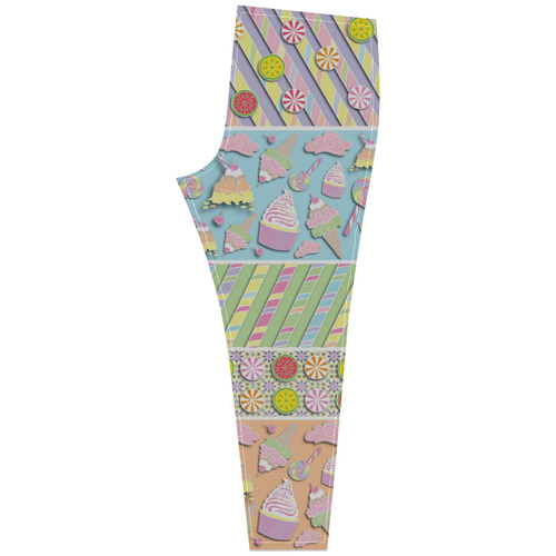 Candy, Cupcakes, and Ice Cream Cassandra Women's Leggings (Model L01)