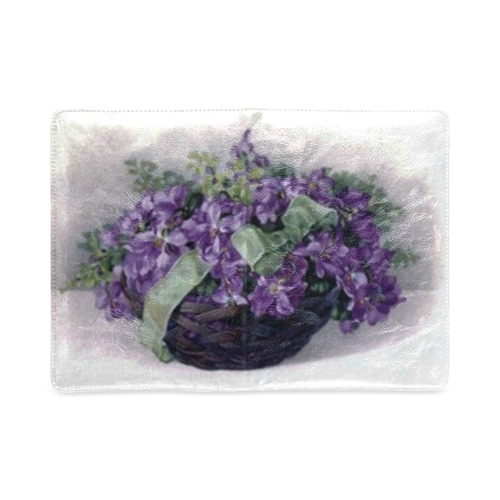 Vintage Violets Basket Custom NoteBook A5