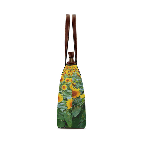 Sunflower Field Shoulder Tote Bag (Model 1646)