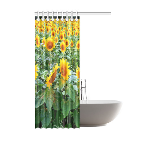 Sunflower Field Shower Curtain 48"x72"