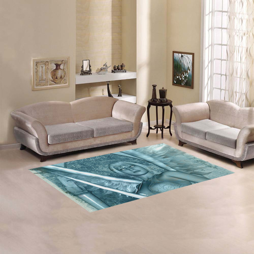 The angel with sword Area Rug 5'x3'3''