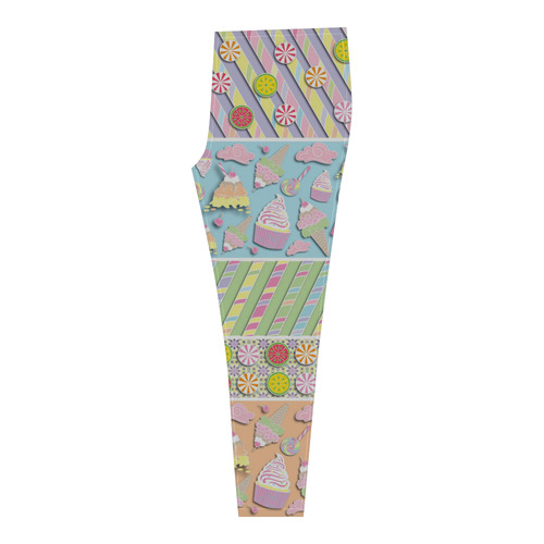 Candy, Cupcakes, and Ice Cream Cassandra Women's Leggings (Model L01)