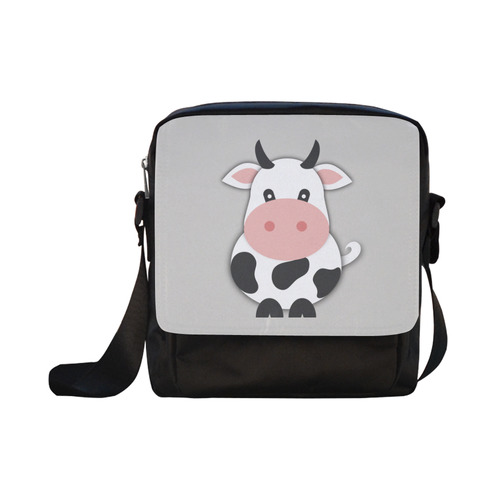 Cute Cow Crossbody Nylon Bags (Model 1633)