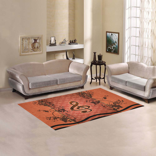 Rusty clef Area Rug 5'x3'3''