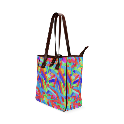 Colorful Finger Painting Classic Tote Bag (Model 1644)