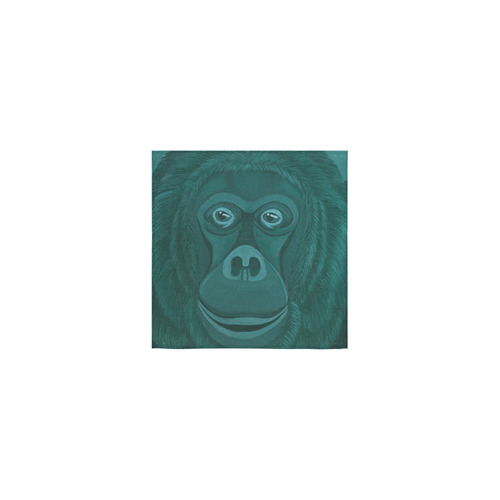 Forest Green Orangutan Square Towel 13“x13”