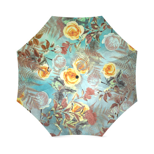 flowers 3 Foldable Umbrella (Model U01)