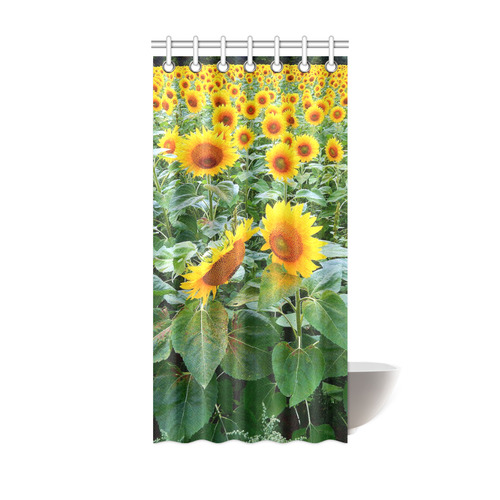 Sunflower Field Shower Curtain 36"x72"