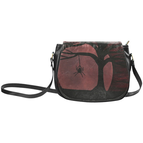 Spooky Spider Tree Classic Saddle Bag/Small (Model 1648)