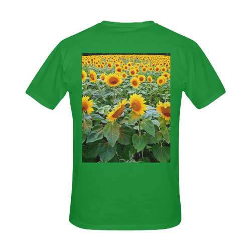 Sunflower Field Men's Slim Fit T-shirt (Model T13)