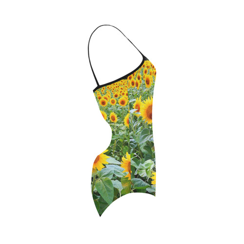 Sunflower Field Strap Swimsuit ( Model S05)
