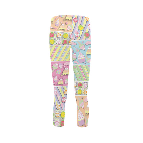 Candy, Cupcakes and Ice Cream Capri Legging (Model L02)