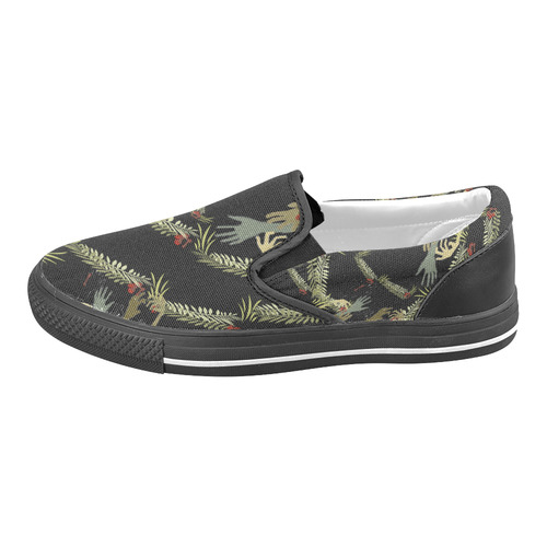 Zombie Hands Men's Slip-on Canvas Shoes (Model 019)