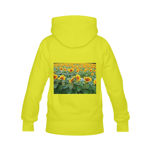Sunflower Field Women's Classic Hoodies (Model H07)