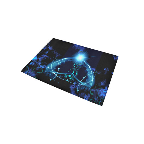 Key notes with glowing light Area Rug 5'x3'3''
