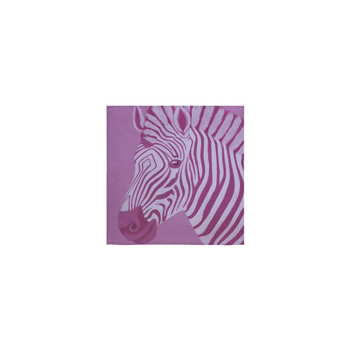 Magenta Zebra Square Towel 13“x13”