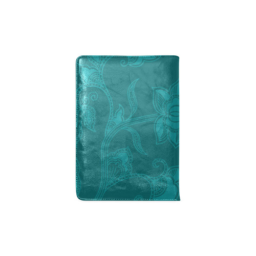 Vintage Floral Teal Turquoise Custom NoteBook A5