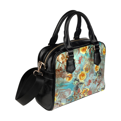 flowers 3 Shoulder Handbag (Model 1634)