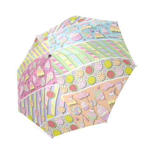 Candy, Cupcakes and Ice Cream Foldable Umbrella (Model U01)