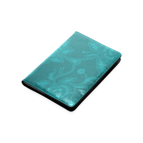 Vintage Floral Teal Turquoise Custom NoteBook A5
