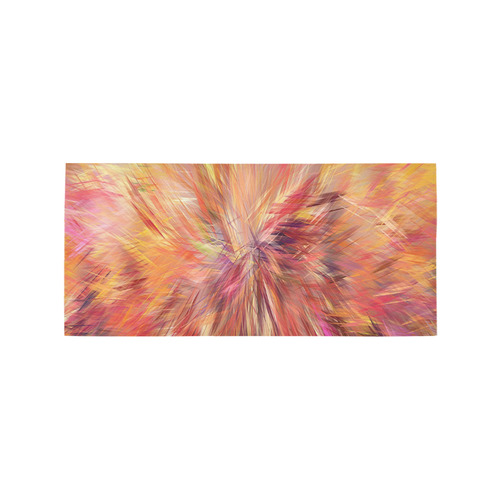 Red And Orange Colorburst Area Rug 7'x3'3''