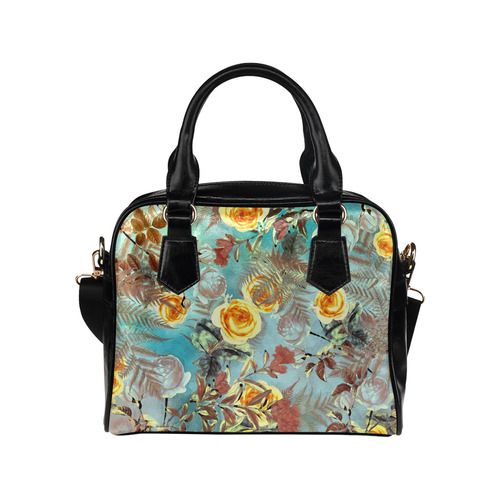 flowers 3 Shoulder Handbag (Model 1634)