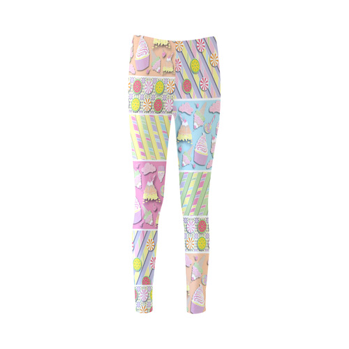 Candy, Cupcakes, and Ice Cream Cassandra Women's Leggings (Model L01)