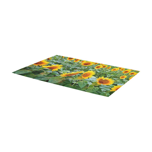 Sunflower Field Area Rug 7'x3'3''