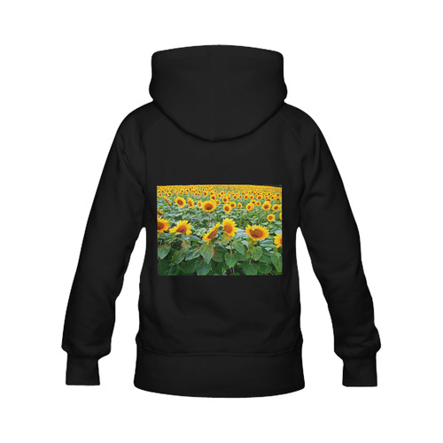 Sunflower Field Women's Classic Hoodies (Model H07)