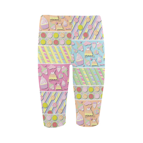Candy, Cupcakes and Ice Cream Hestia Cropped Leggings (Model L03)