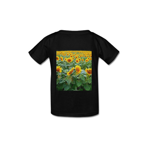 Sunflower Field Kid's  Classic T-shirt (Model T22)