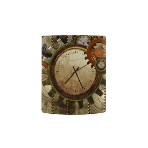 Steampunk, wonderful noble desig, clocks and gears White Mug(11OZ)