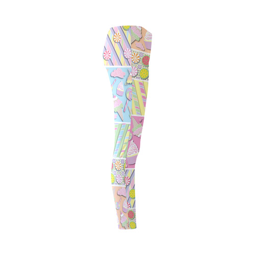 Candy, Cupcakes, and Ice Cream Cassandra Women's Leggings (Model L01)