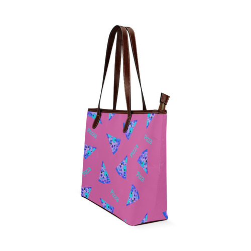 Pizza Q Shoulder Tote Bag (Model 1646)