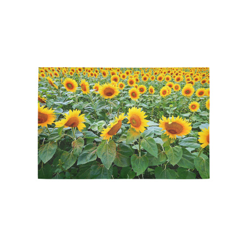 Sunflower Field Area Rug 5'x3'3''