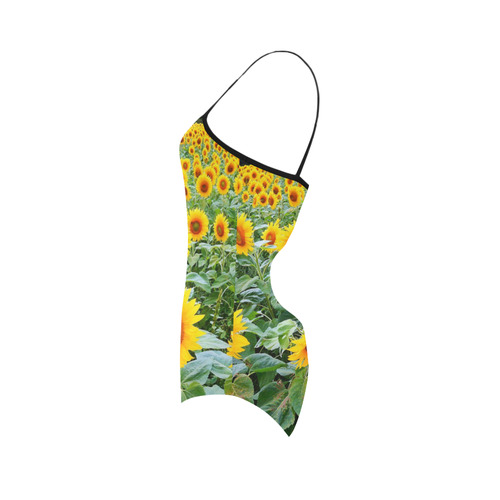 Sunflower Field Strap Swimsuit ( Model S05)