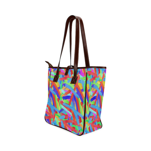 Colorful Finger Painting Classic Tote Bag (Model 1644)